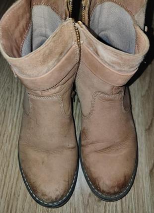 Осенние ботинки 34 р, 22 см, нубук
