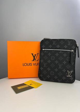 Мужская сумочка мессенджер  через плечо louis vuitton