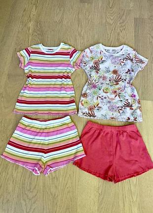 Пижама next летняя/ одежда для дома/ 5-7 лет/122 см/хлопок/одежда для близнецов