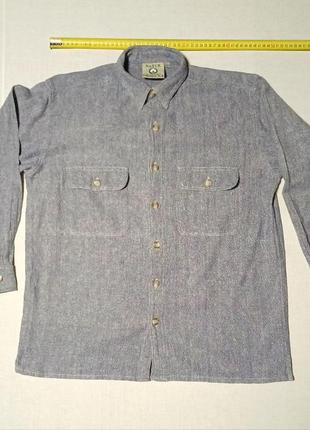 Рубашка vintage воротник 39 cм natur produkt 100% baumwolle