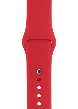 Силіконовий ремінець для apple watch 42mm/44mm/45mm/49mm red