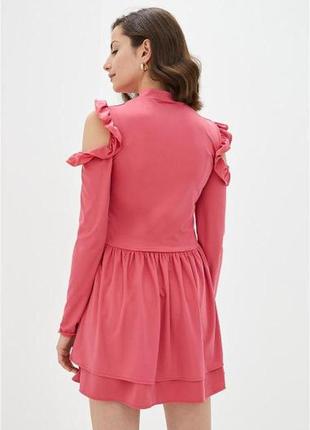 Платье miller, ярко-розовое, с длинным рукавом, р.40-50; женская одежда 211645 фото