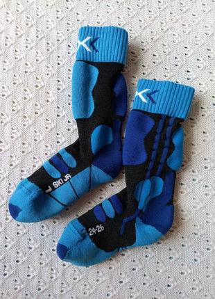 Термошкарпетки x-socks ski junior 24-26 лижні термо гольфи високі махрові носки спортивні