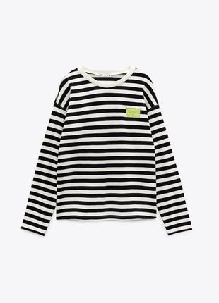 Лонгслів тільняшка zara