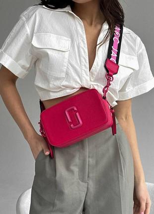Жіноча сумка marc jacobs logo crimson