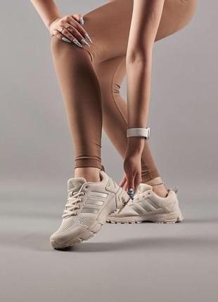 Кросівки жіночі текстильні adidas marathon tr 26 beige  женские спортивные кроссовки адидас маратон бежевые серые чёрные6 фото