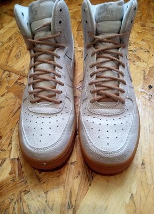 Кожаные кроссовки крассовки nike air force 14 фото