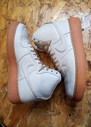 Кожаные кроссовки крассовки nike air force 13 фото