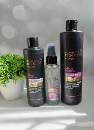 Набір для волосся avon мега об‘єм 400 мл шампунь кондиціонер спрей