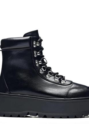 Koi footwear hydra all black matrix platform boots7 фото