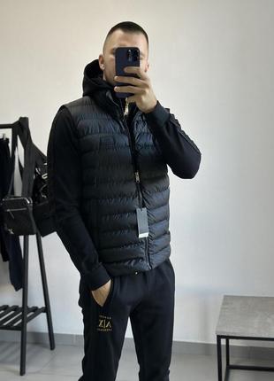 Спортивний костюм armani exchange чорний і синій