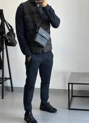 Спортивний костюм armani exchange чорний і синій