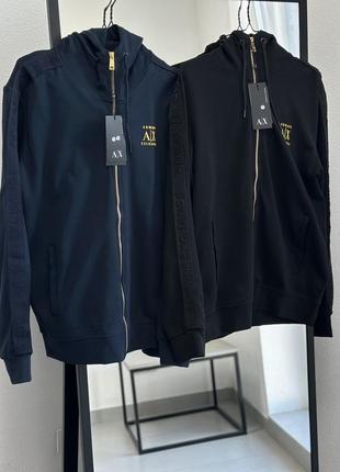 Спортивний костюм armani exchange чорний і синій