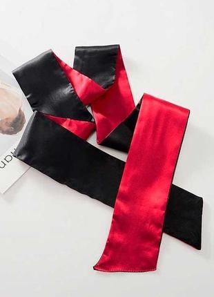 Повязка для глаз face bandage красно-черный, 15 см one size (k0762-1)