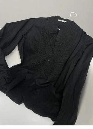 Хлопковая рубашка с вышивкой m&s