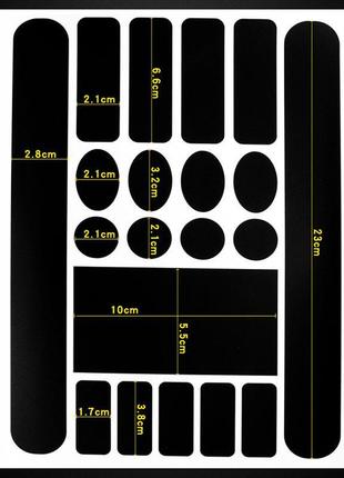 Наклейки на раму чорні захисні для велосипеда2 фото