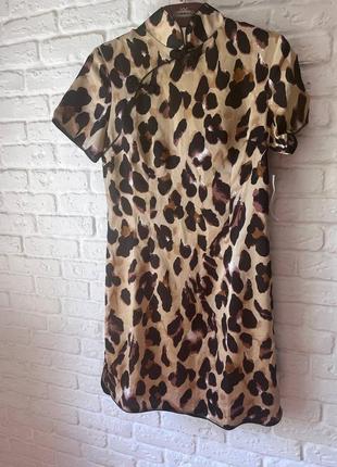 Шикарне плаття never fully dressed леопардовый принт