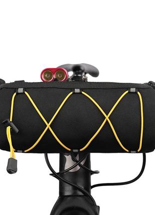 Велосумка на кермо rhinowalk чорна сумка для велосипеда