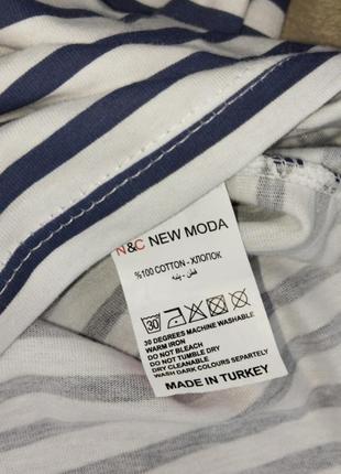 Женская стильная футболка оверсайз в полоску4 фото