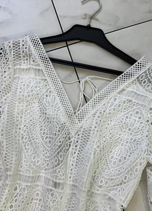 Ажурна в'язана сукня сарафан з відкритою спиною s (42-44-46)