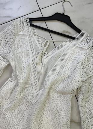 Ажурна в'язана сукня сарафан з відкритою спиною s (42-44-46)