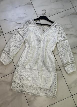Ажурна в'язана сукня сарафан з відкритою спиною s (42-44-46)