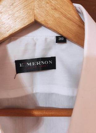 Сорочка приталена біла 3