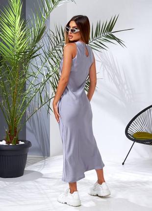 Довга сукня облягаюча шовк9 фото