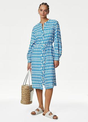Лляна сукня сорочка marks&spencer ( р.m)