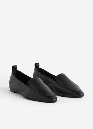H&m premium selection шкіряні лофери