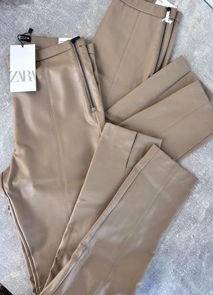 bianco 1-1 leggins beige леггинсы с распорками сзади высокая посадка, немного маломерят