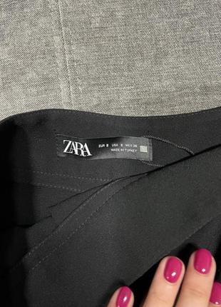 Шорти спідниця zara юбка шорти чорна 2