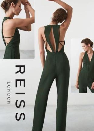 Reiss люксовый брючный комбенизон в цвете хаки