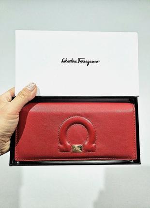 З логотипом  гаманець шкіряний  salvadore ferragamo