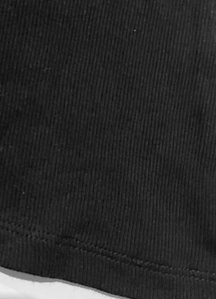 Чорна бавовняна майка в рубчик esmara4 фото