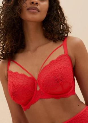 70g мереживний бюстгальтер балконет із м'якою чашкою й портупеєю