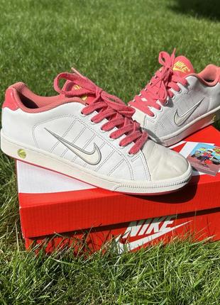 Женские кожаные кроссовки nike court tradition 2 plus white