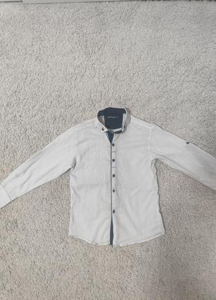 Рубашка для мальчика 7-8 лет.