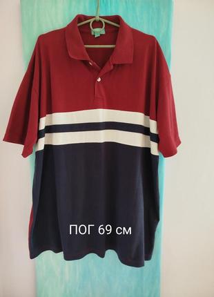 Мужская одежда/ футболка поло, тенниска ❤️ 62/64/7xl размер, пог 69 см