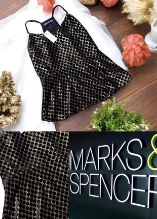 Красивая нарядная майка топ m&s collection этикетка