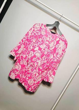 Блуза в цветах от marks & spencer4 фото