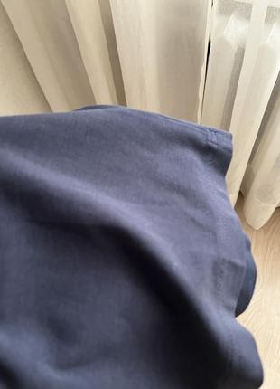 Трикотажные прямые брюки на резинке4 фото
