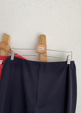 Трикотажные прямые брюки на резинке6 фото