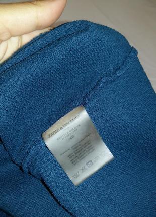 Брендова футболка вкорочена zadig & voltaire xs s m синього кольору вінтаж7 фото