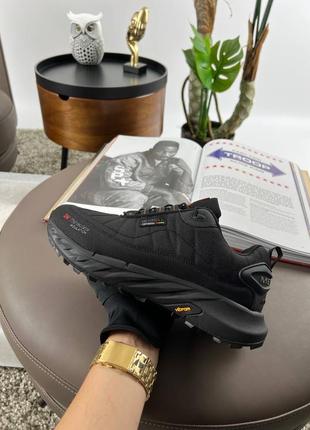 Мужские кроссовки merrell continium 3m thinsulate termo black orange