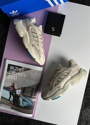 Женские кроссовки adidas originals ozmillen beige bronze