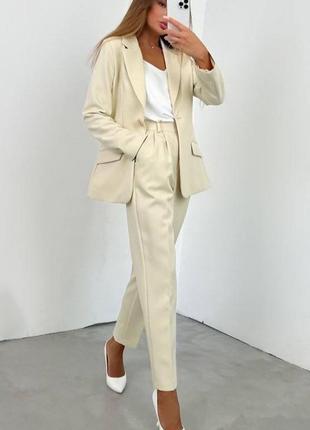 Топовый базовый костюм брюки + пиджак оверсайз 💲супер цена 💲7 фото