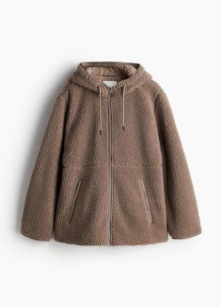 Куртка курточка флисовая тедди жакет кофта 1226824002 оригинал ✅ h&m hm xs s m l xl xxl
