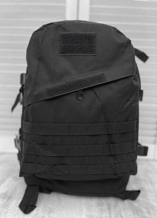 Штурмовий рюкзак чорного кольору тактичний військовий рюкзак 45 л
