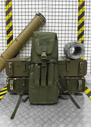 Рюкзак тактичний для пострілів з рпг-7 олива cordura рюкзак для гранатометчиків хакі кордура оливковий цвіт4 фото